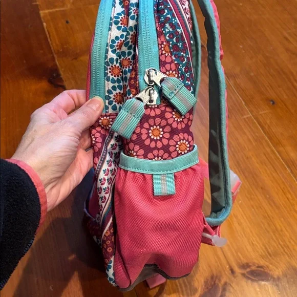 GARNET HILL KIDS Girls BoHo Floral Pink Backpack K-5 - Picture 6 of 10